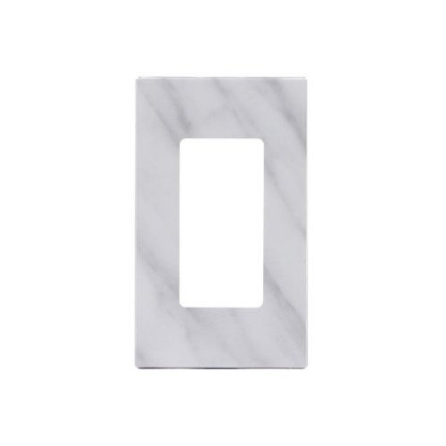 Outlet cover for marble backsplash