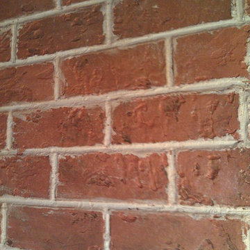 Distressed Faux Brick
