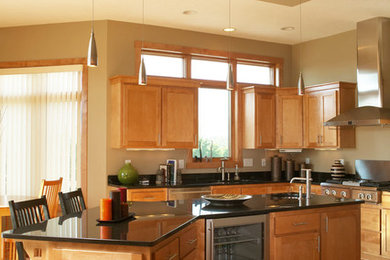 Inspiration for a contemporary kitchen remodel in Minneapolis