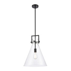 Innovations Newton 1 Light Mini Pendant 411-1S-BK-14CL - Matte Black