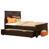Standard Furniture Hideout 3-Piece Panel Bedroom Set with Trundle in Warm Dark