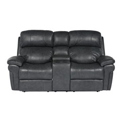 Sunset Trading - Reclining Loveseat with Power Headrest and Console - Loveseats
