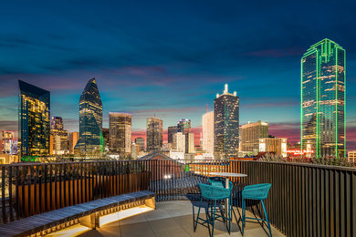 Patio - industrial patio idea in Dallas