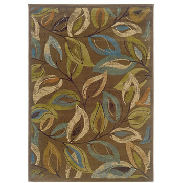Oriental Weavers Sphinx Emerson 1999a Floral Rug, Brown/Green, 10'0" x 13'0"