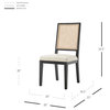 Dover PU Dining Side Chair (Set of 2), Borneo Bone