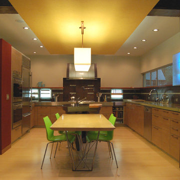 Concrete house, Menlo Park kitchen