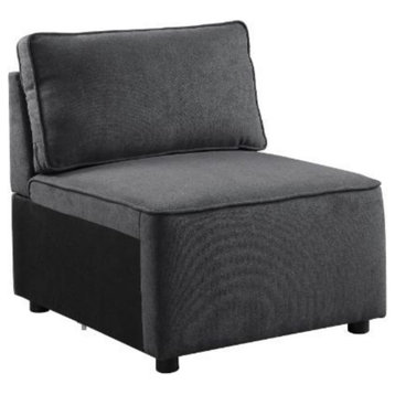 Ergode Modular Armless Chair Gray Fabric