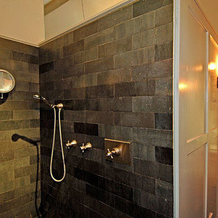 slate tiled showers