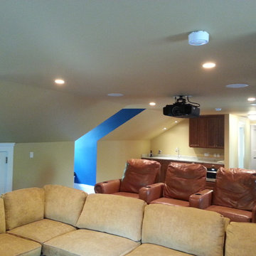 Attic Movie Theater Room