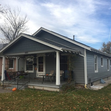 Gray Slate & Arctic White w/ Evening Blue Shake & Roof Replacement