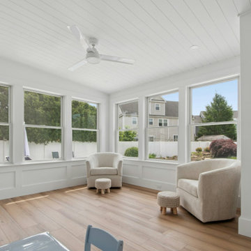 Front porch, sunroom, new siding and pool patio