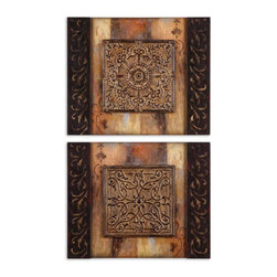 www.essentialsinside.com: ornamentational block, wall art - Artwork