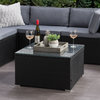 Parksville Patio Square Coffee Table, Black