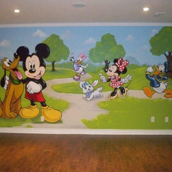Mickey Playroom Mural, Murals By Marg - Products