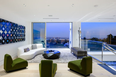 Living room - modern living room idea in Los Angeles