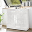 Miro Decorative Highboard, White Gloss