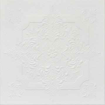 19.6"x19.6" Styrofoam Glue Up Ceiling Tiles R29 Ultra Pure White Behr Satin