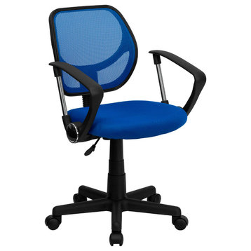 Flash Furniture Mesh Chair, Blue, WA-3074-BL-A-GG