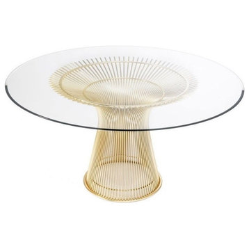 Palma Dining Table 39", Gold