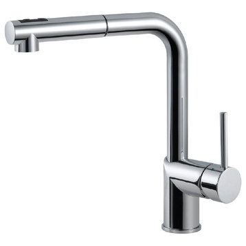 Vitale Pull Out Kitchen Faucet With CeraDox Technology, Polished Chrome
