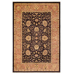 Bareens Designer Rugs - Shabby Chic Ziegler Hope Blue Red Hand-Knotted Wool Rug - 9'9'' x 13'4'' - Enhance the ambiance of your home with this magnificent Persian-influenced Turkish hand-knotted rug made by skilled artisans capable of creating the most exceptional vegetable dyes and hand-spun wool. This exquisite handmade rug is a one-of-a-kind Peshawar Kafkaz, otherwise identified as Chobi, Chobi Peshawar, Oushak, or Ziegler rug. These handmade rugs are crafted in Pakistan utilizing superior-quality wool imported from Australia, New Zealand, and Korea in two types of weaves: the Persian weave and the Mori weave. This rug is meticulously crafted by hand using the finest natural vegetable dyes extracted from local plants. The artisans use a blend of hand-spun local and fine merino wool, resulting in a rug with a compelling texture, higher lanolin content, and longer staple. The artisans occasionally incorporate natural or artificial silk into the pile to enhance specific motifs. The finished product is an awe-inspiring execution of flawless design and an understated palette that exudes elegance.