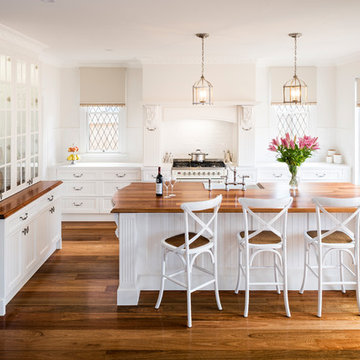 Provincial Kitchen With Mouthwatering Butler's Pantry
