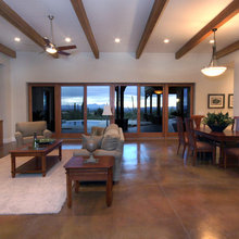 Interior wood trim and floors