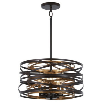 Minka-Lavery Vortic Flow Five Light Pendant Convertible To Semi Flush Mount