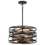 Minka-Lavery - Minka-Lavery Vortic Flow Five Light Pendant Convertible To Semi Flush Mount - Five Light Pendant Convertible To Semi Flush Mount from Vortic Flow collection in Dark Bronze w/Mosaic Gold Inte finish. Number of Bulbs 5. Max Wattage 60.00. No bulbs included. No UL Availability at this time.
