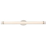 Nuvo Lighting - Nuvo Lighting 62/935 Slice - 36" 39W 1 LED Wall Sconce - Shade Included: TRUE  Dimable: TRUE  Warranty: 3 Years Limited  Color Temperature:   Lumens: 3120  CRI:Slice 36" 39W 1 LED Wall Sconce Polished Nickel White Acrylic Glass *UL Approved: YES *Energy Star Qualified: n/a  *ADA Certified: n/a  *Number of Lights: Lamp: 1-*Wattage:39w LED bulb(s) *Bulb Included:Yes *Bulb Type:LED *Finish Type:Polished Nickel
