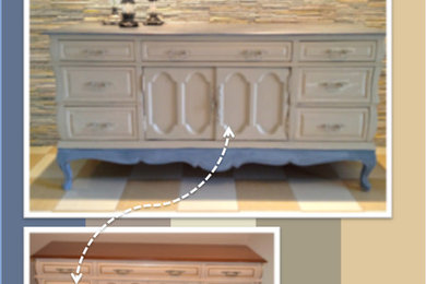 Before and After French Buffet makeover