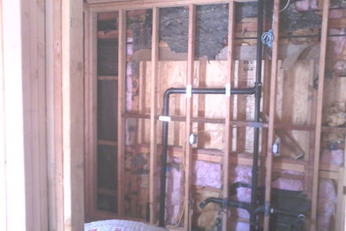 new addition bathroom ,new plumbing.