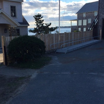 Cedar spaced board fence