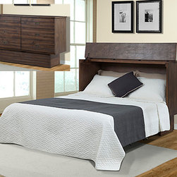 Arason Creden-ZzZ Flip Top Cabinet Bed | Acacia - Murphy Beds