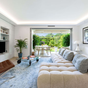 Roquebrune-Cap-Martin - Rénovation d'un appartement en rez-de-jardin traversant.