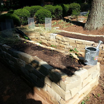Rock Raised Veggie Garden Bed