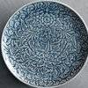 Blue Floral Celadon Plate, Small