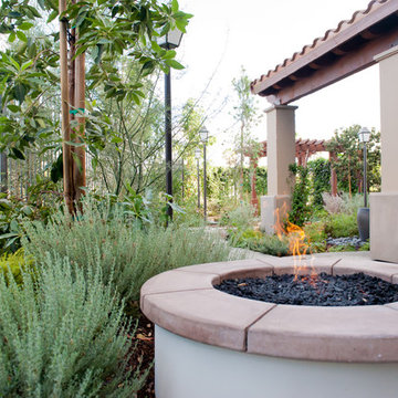 Foliage Wrapped Fire Pit