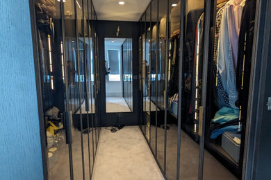 This is an example of a contemporary wardrobe in London.