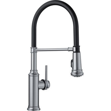 Blanco 442509 Empressa Semi-Pro 1-Handle Pull-Down Kitchen Faucet, Stainless