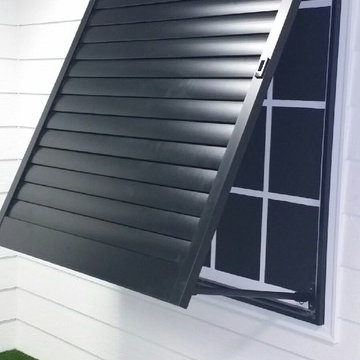 Moveable Aluminum Bahama Shutters