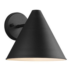 Crittenden Medium 1-Light Outdoor Wall Lantern, Black