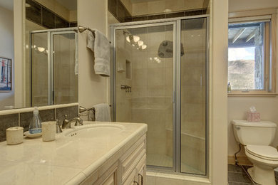 Inspiration for a contemporary bathroom remodel in Albuquerque