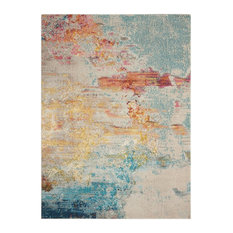 Nourison Celestial Modern Abstract Area Rug, Sealife, 7'10"x10'6"
