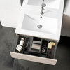 Vision 2 Drawer Vanity  with Ceramic Sink, Abedul and Tortora