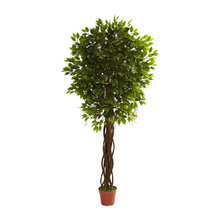 faux green trees