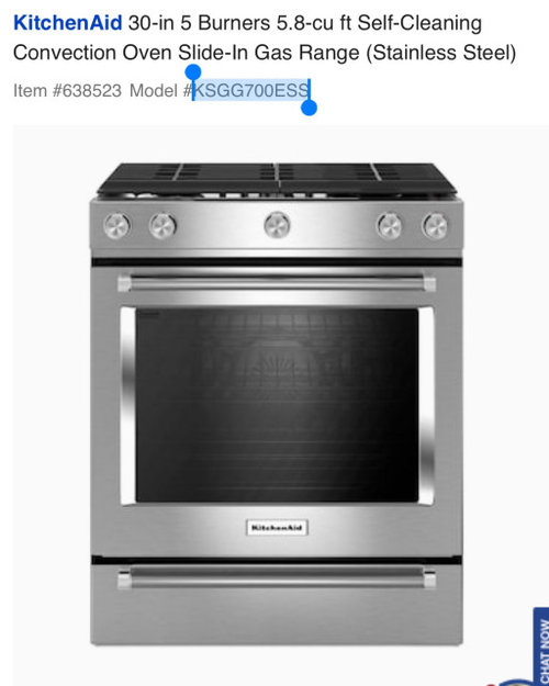 Bosch vs Kitchen Aid gas range