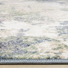 Dayton Collection Blue Green Distressed Rug, 7'10"x10'6"