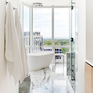 White Plains Penthouse Master Bathroom