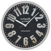 Rustic Iron Round Antiquite De Paris Wall Clock